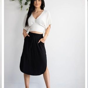 Camila midi skirt LiveSozy black medium